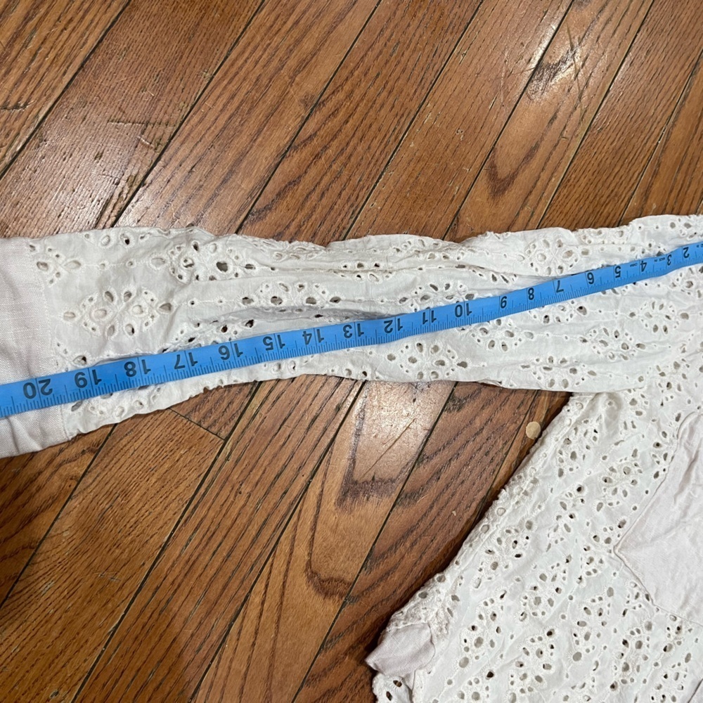 Rachel Zoe Cream Eyelet Blouse - Picture 9 of 9